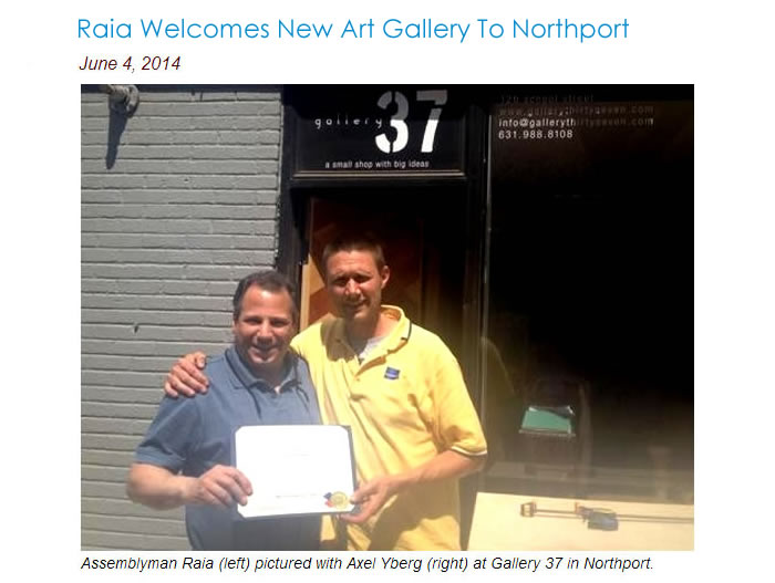 Raia Welcomes Gallery 37 To Northport